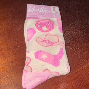 Barbie Pink and Cream Western Socks